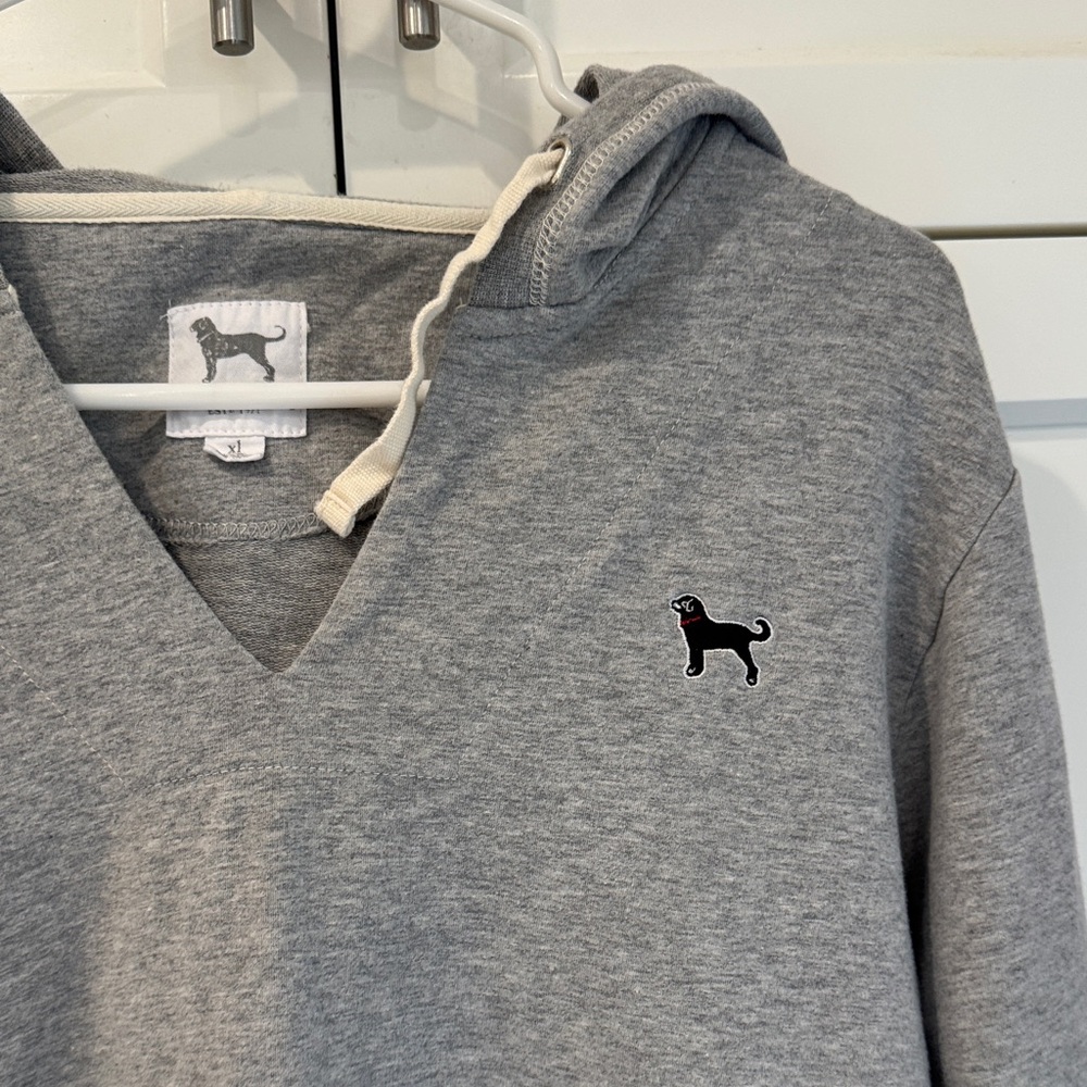 The Black Dog Gray Hooded Pullover Tunic Sweatshirt Martha’s Vineyard - Picture 3 of 7